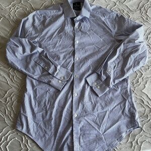 Stafford Oxford Travel Fitted Dress Shirt